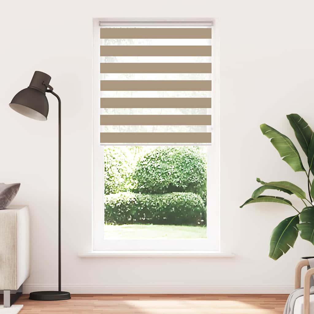 zebragardin sandbrun 105x230 cm stofbredde 100,9 cm polyester