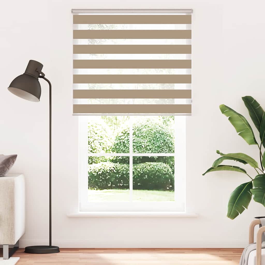 zebragardin sandbrun 120x230 cm stofbredde 115,9 cm polyester
