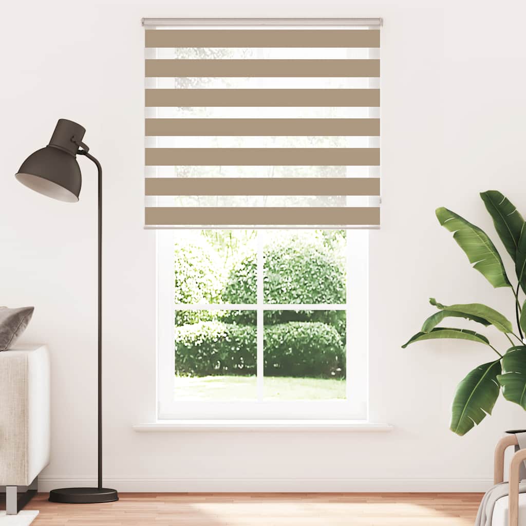 zebragardin sandbrun 130x230 cm stofbredde 125,9 cm polyester