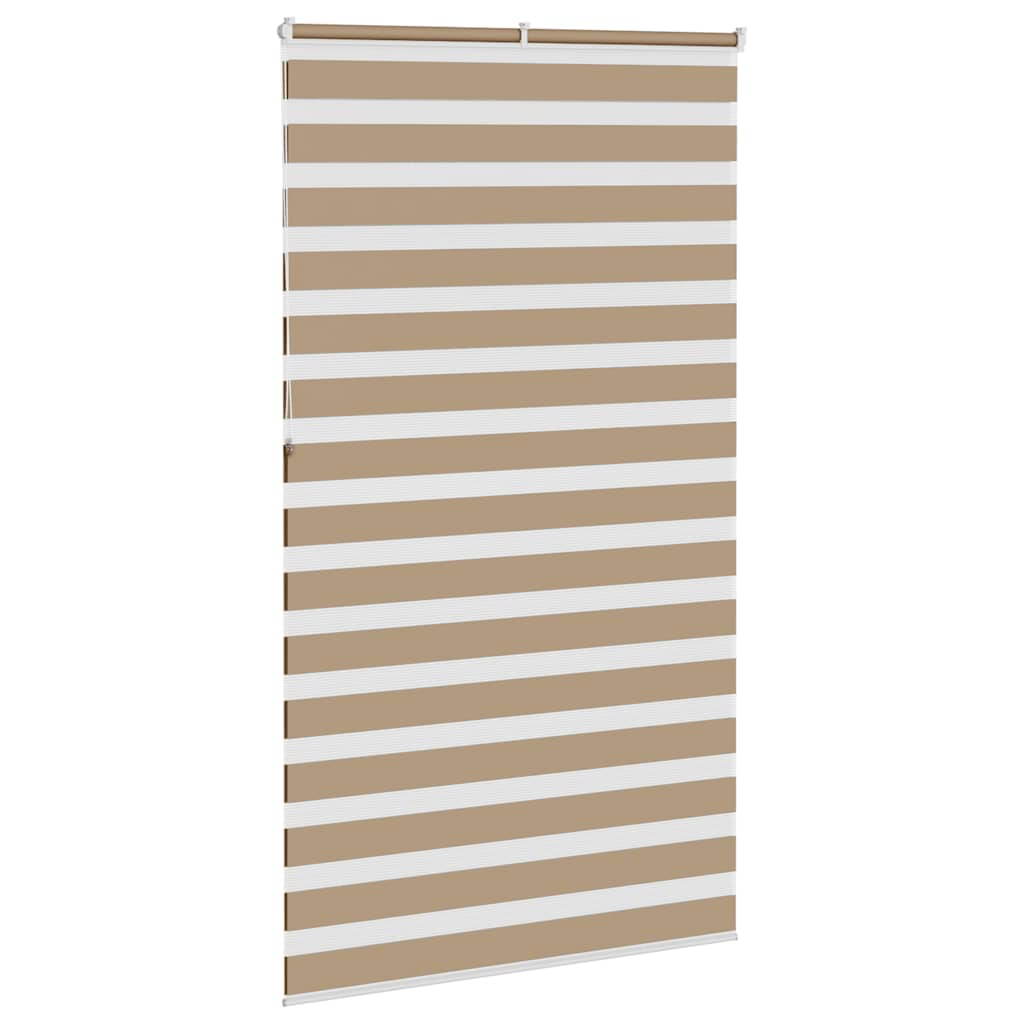 zebragardin sandbrun 130x230 cm stofbredde 125,9 cm polyester