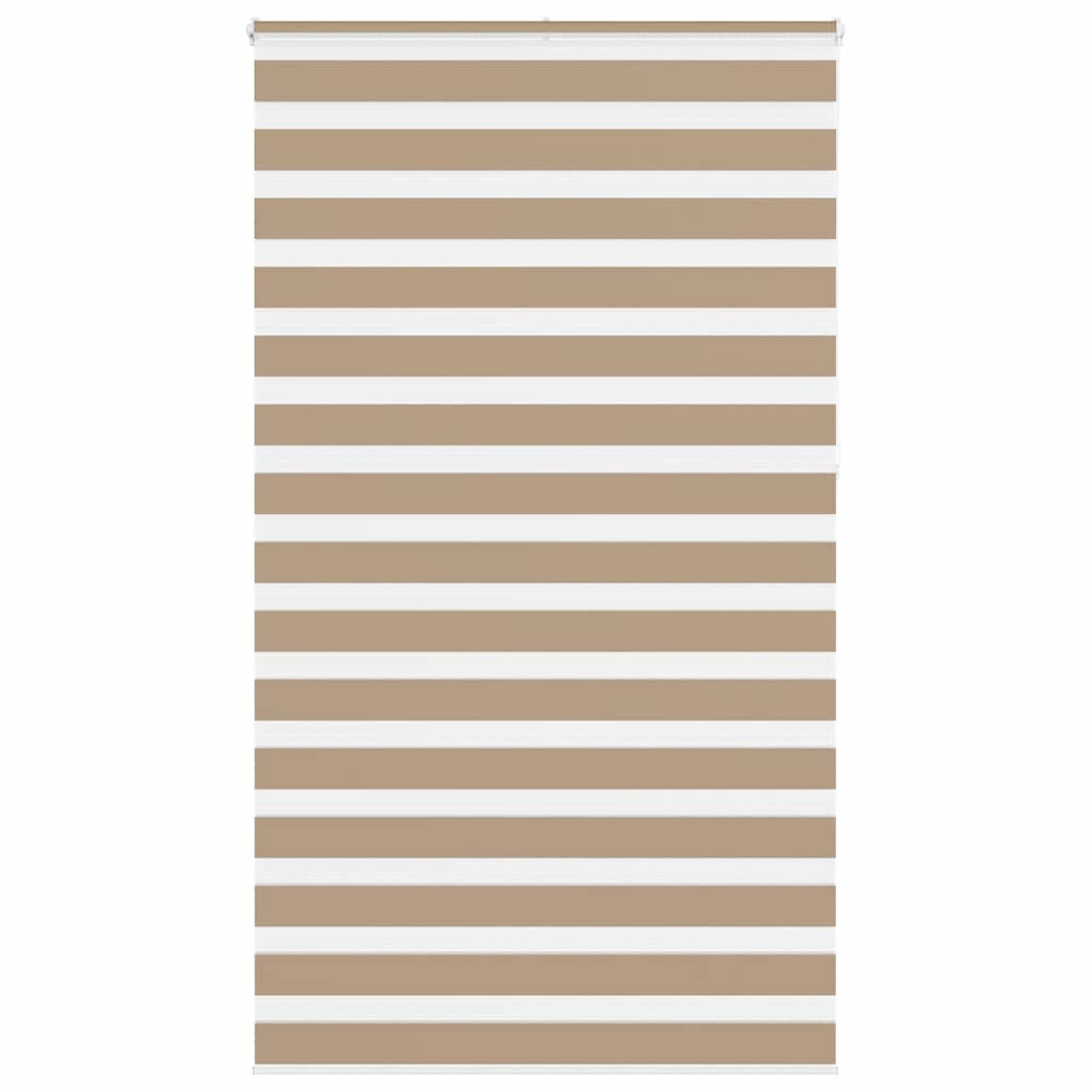 zebragardin sandbrun 135x230 cm stofbredde 130,9 cm polyester