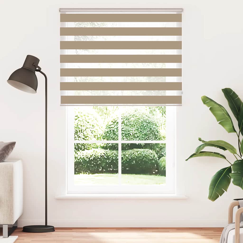 zebragardin sandbrun 140x230 cm stofbredde 135,9 cm polyester