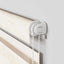 zebragardin marmorbeige 40x150 cm stofbredde 35,9 cm polyester