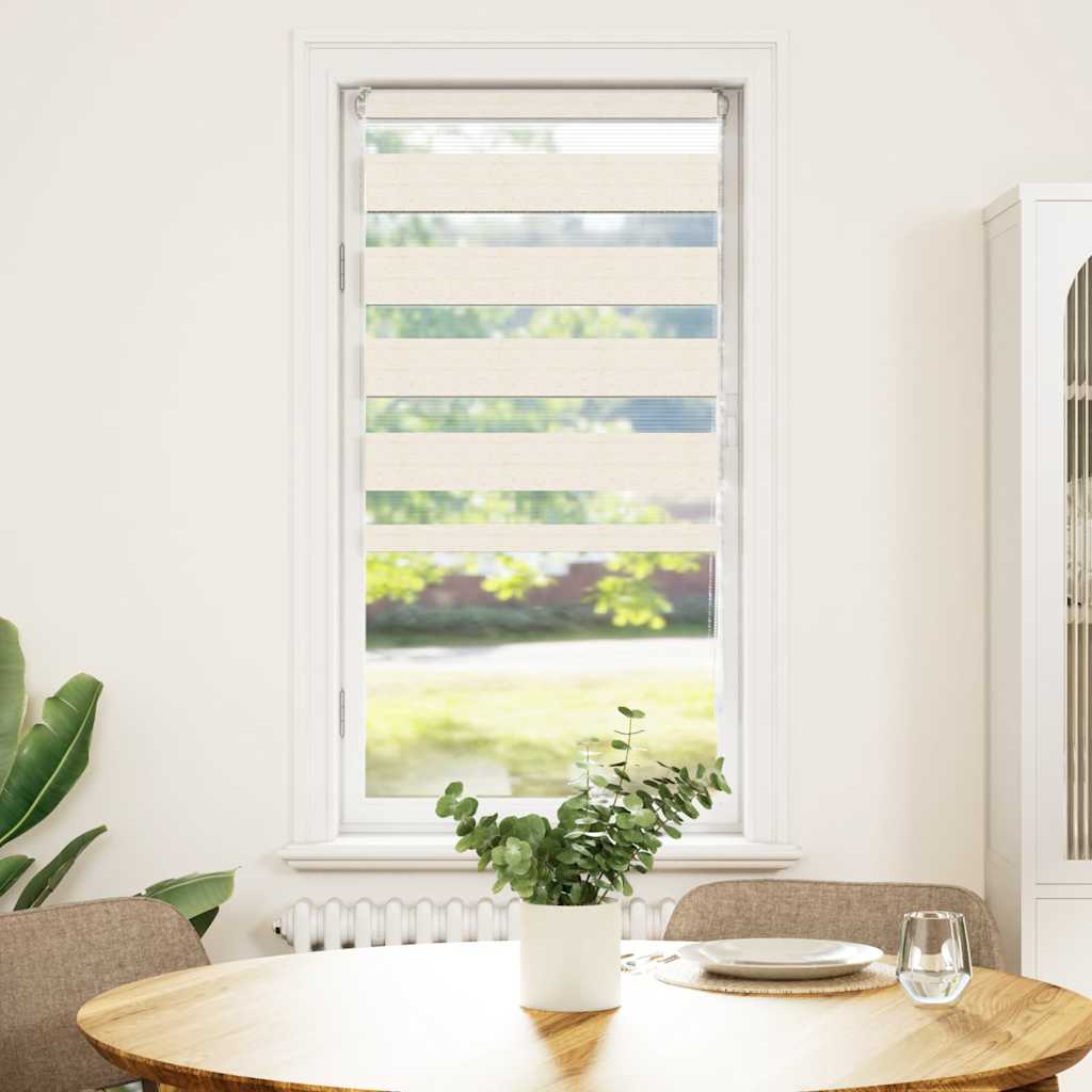 zebragardin marmorbeige 55x150 cm stofbredde 50,9 cm polyester