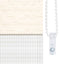 zebragardin marmorbeige 95x230 cm stofbredde 90,9 cm polyester