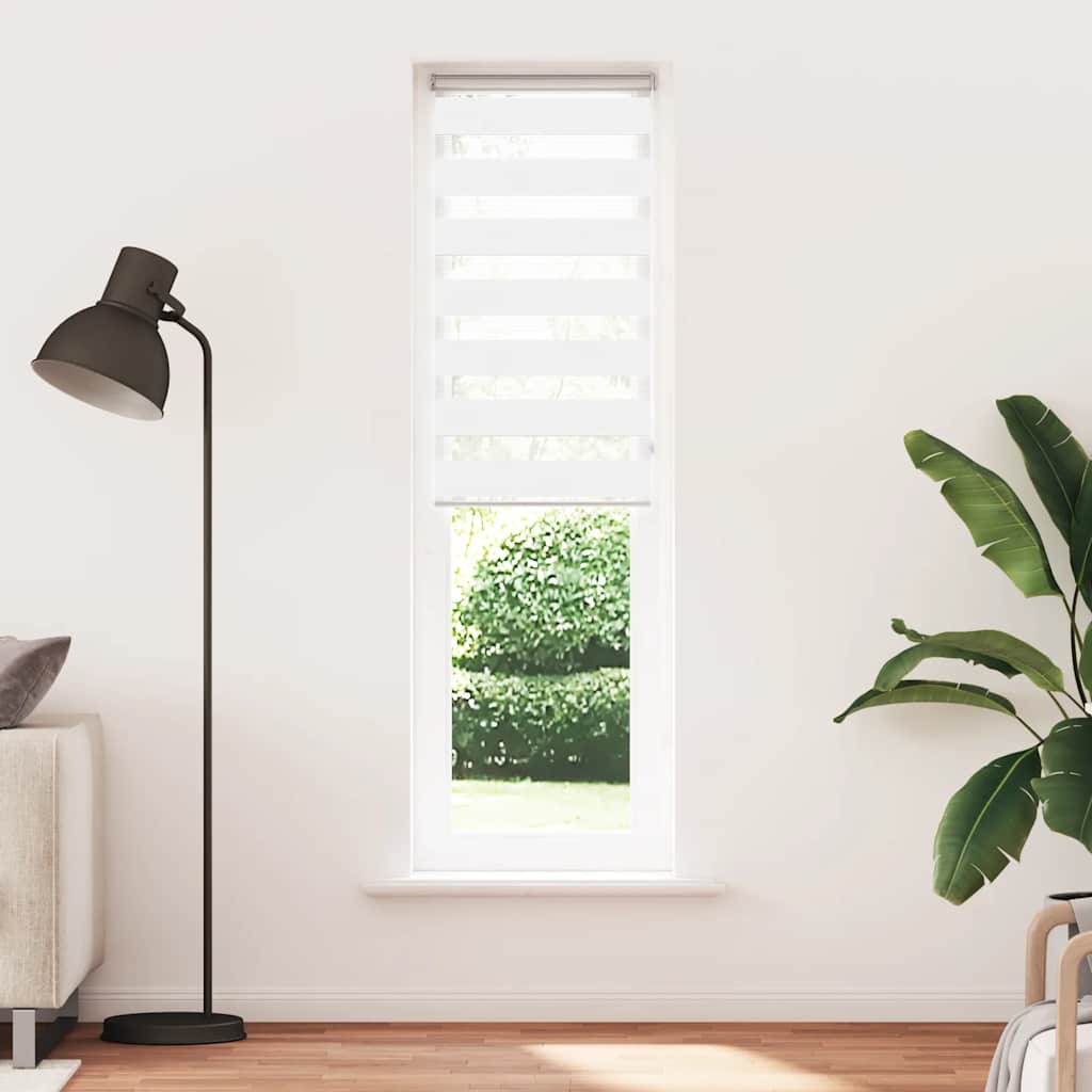 zebragardin hvid 65x200 cm stofbredde 60,9 cm polyester