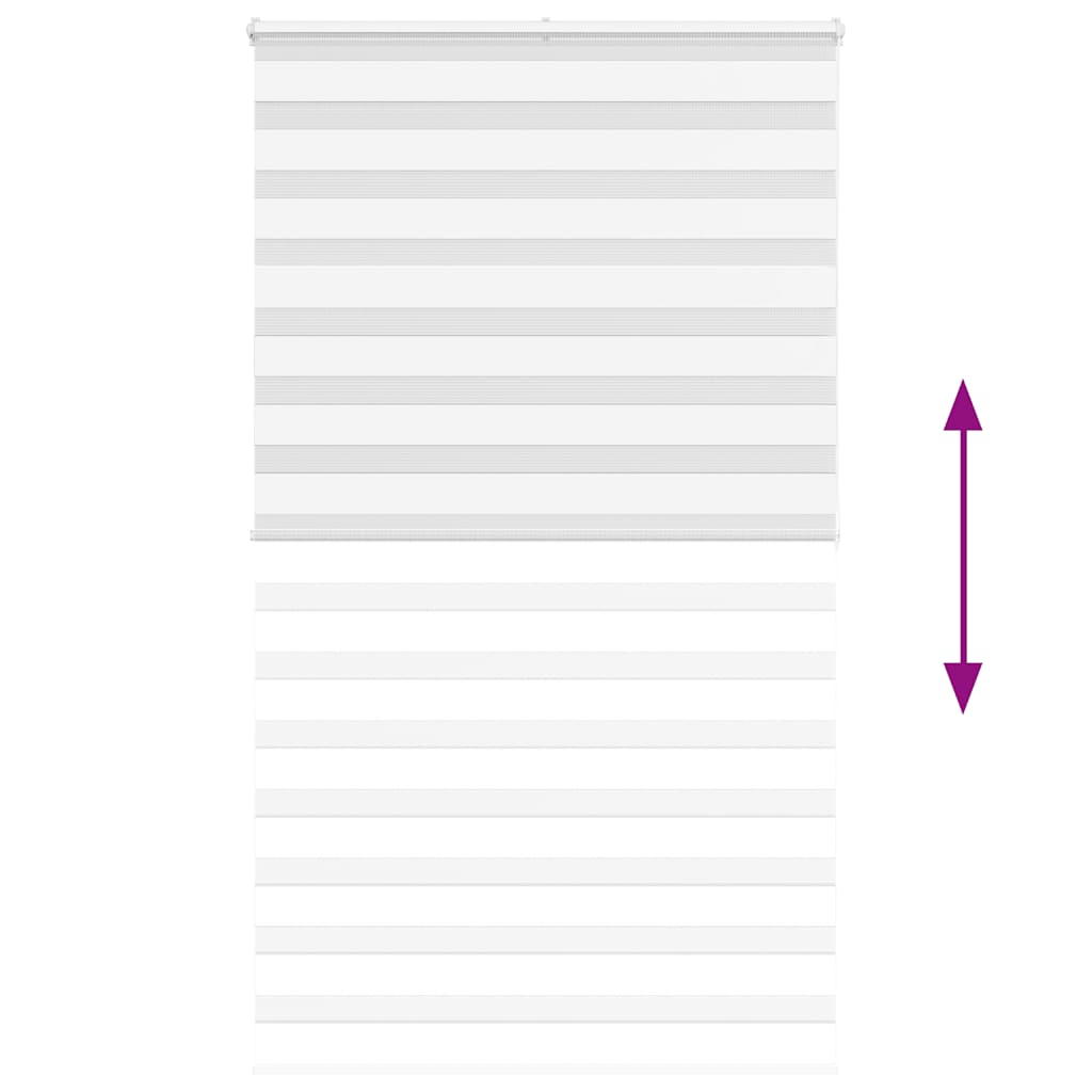 zebragardin hvid 125x200 cm stofbredde 120,9 cm polyester