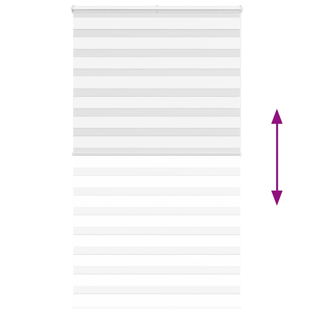 zebragardin hvid 130x200 cm stofbredde 125,9 cm polyester