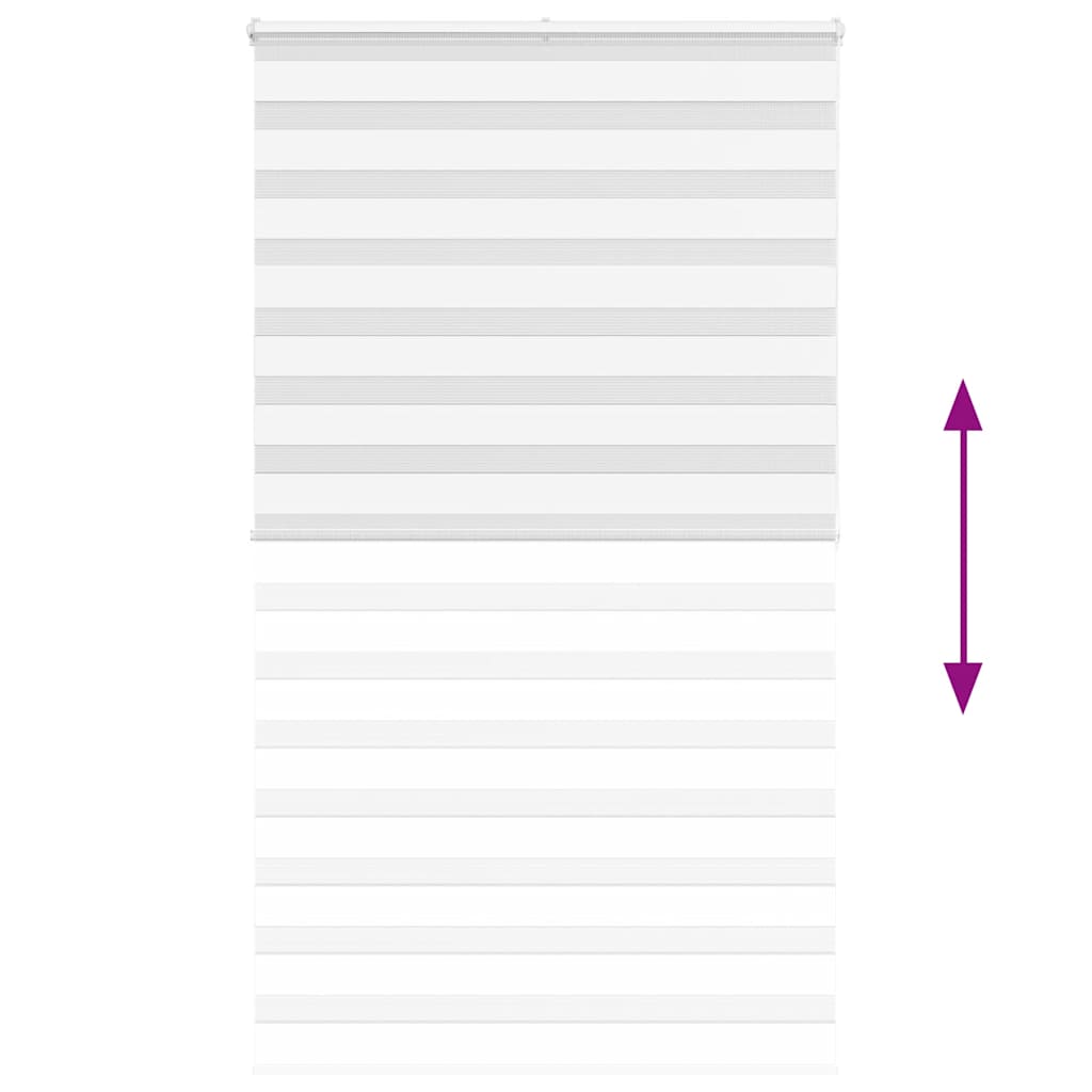 zebragardin hvid 135x200 cm stofbredde 130,9 cm polyester