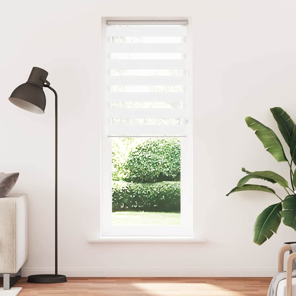 zebragardin hvid 70x230 cm stofbredde 65,9 cm polyester