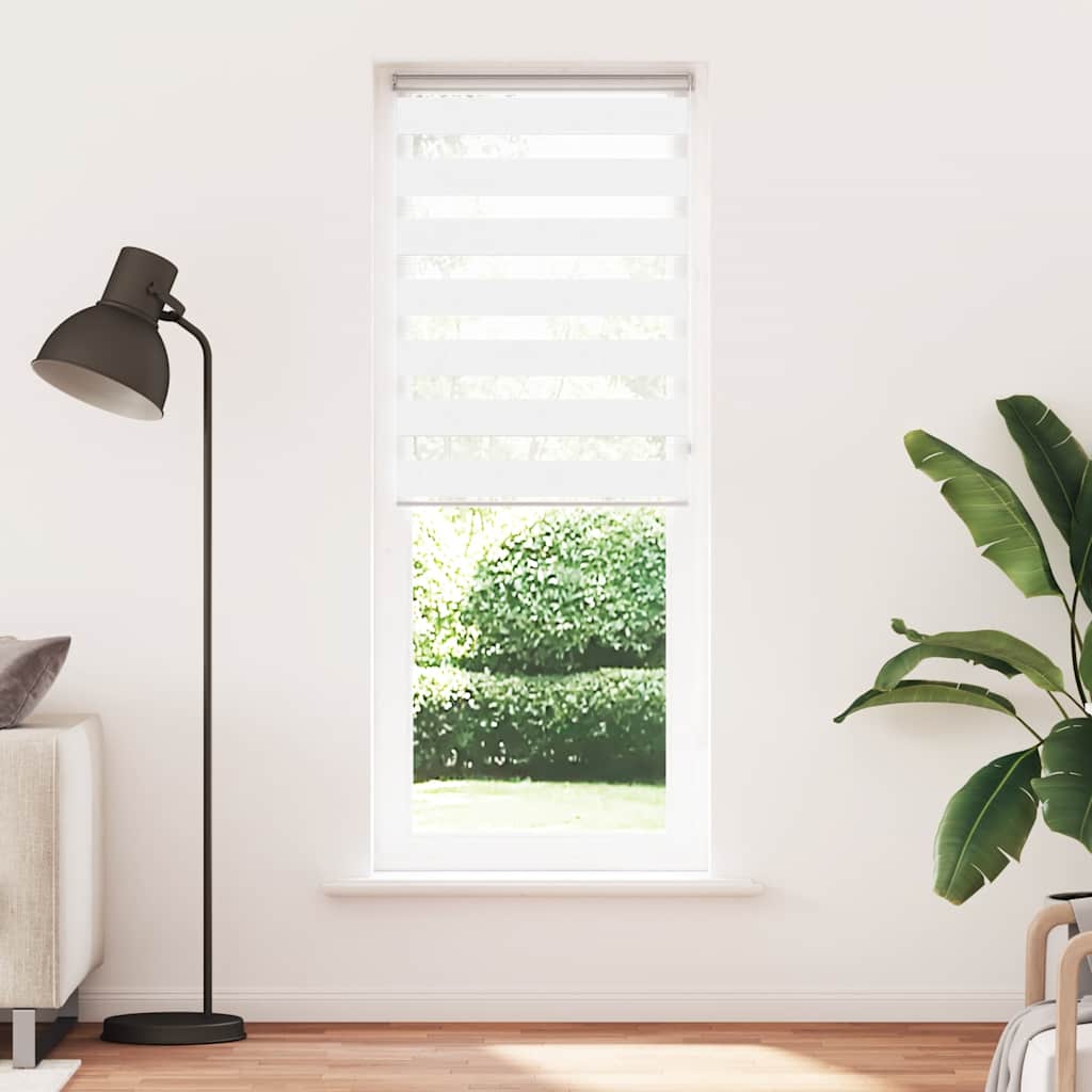 zebragardin hvid 90x230 cm stofbredde 85,9 cm polyester