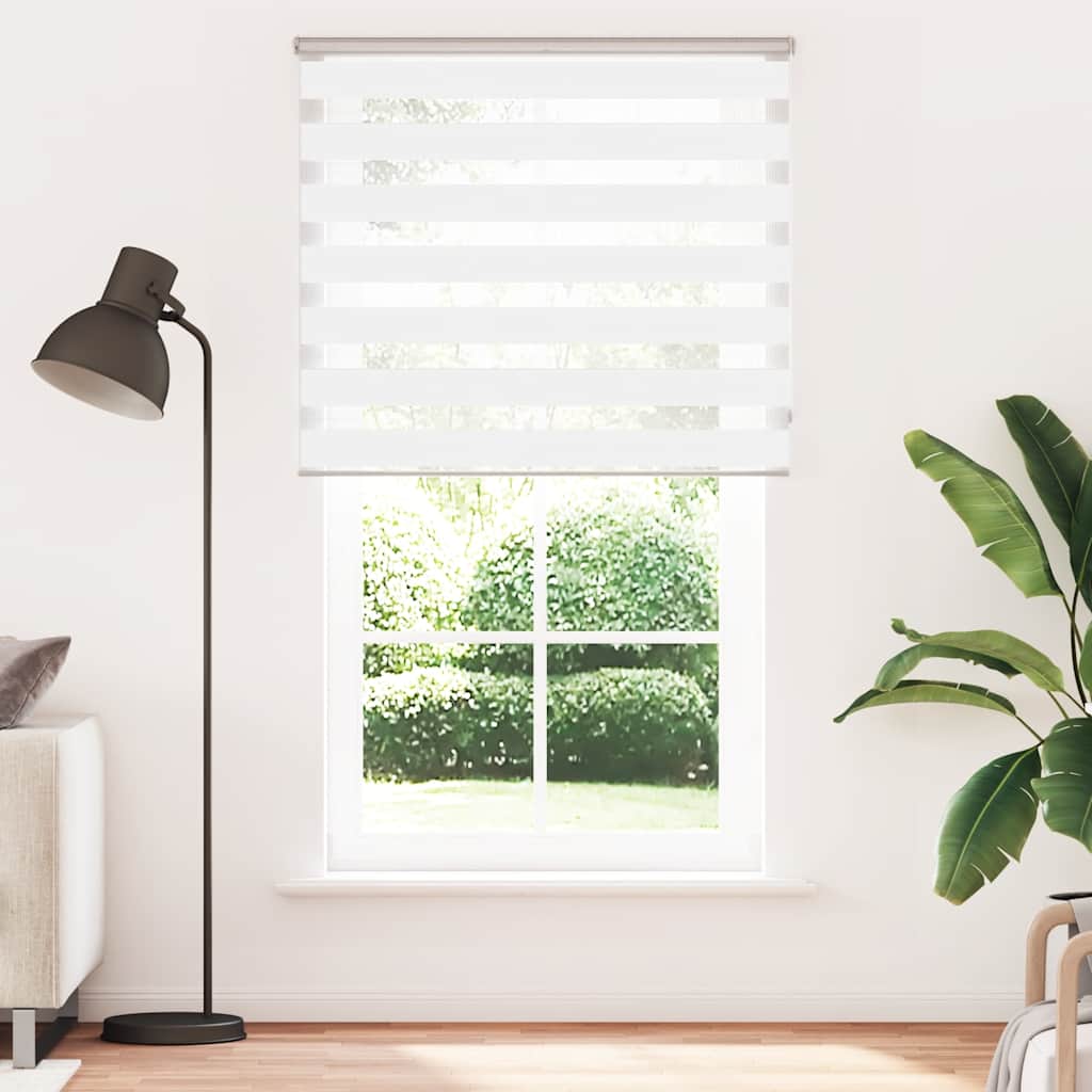 zebragardin hvid 125x230 cm stofbredde 120,9 cm polyester