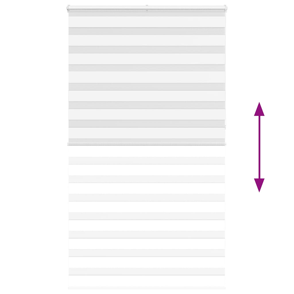zebragardin hvid 125x230 cm stofbredde 120,9 cm polyester