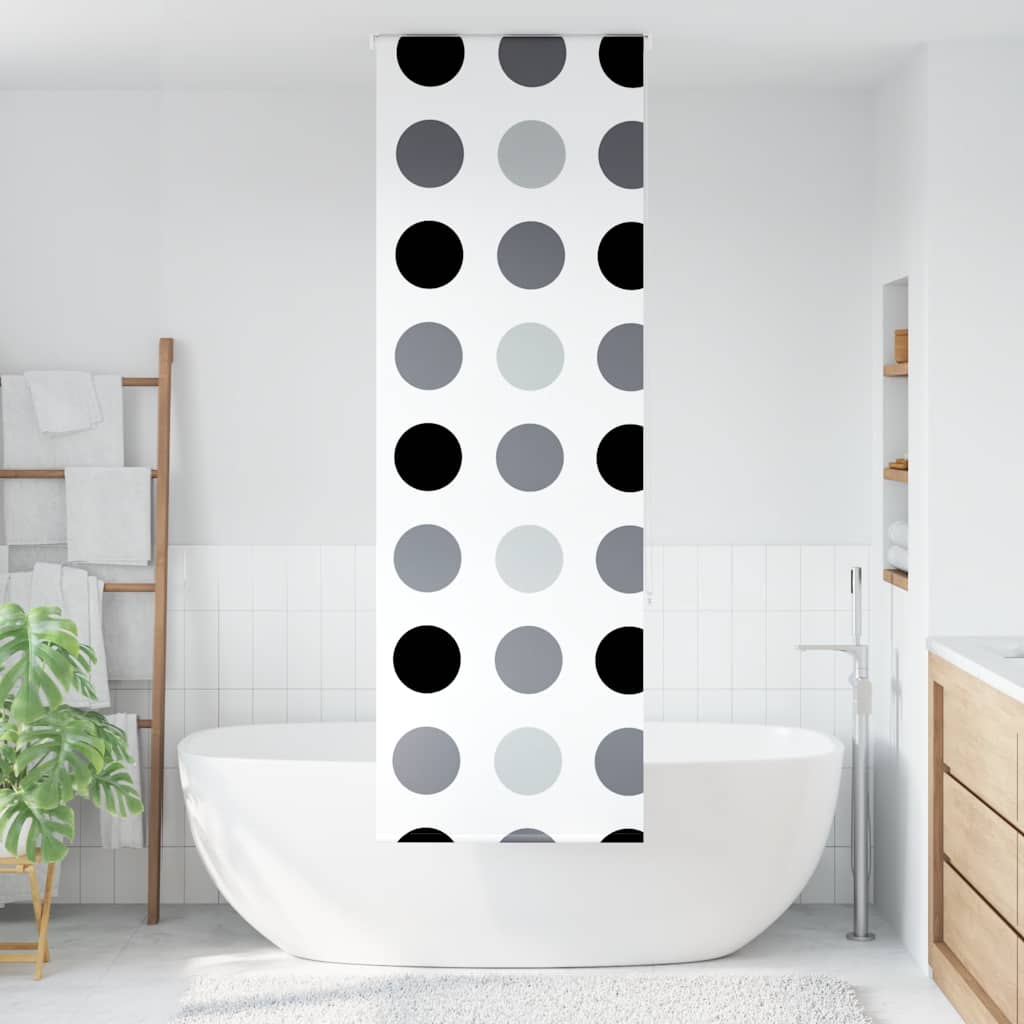 Bruserullegardin 60x240 cm Stofbredde 56 cm