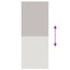 Bruserullegardin 100x240 cm Stofbredde 96 cm