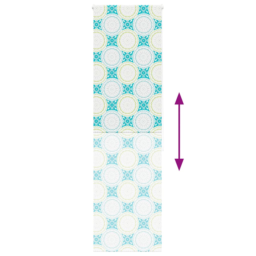 Bruserullegardin 60x240 cm Stofbredde 56 cm
