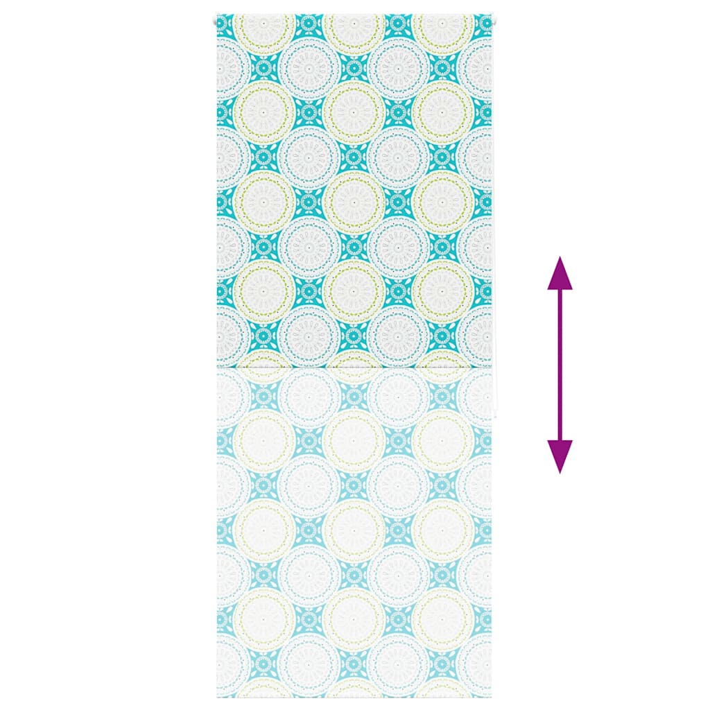 Bruserullegardin 110x240 cm Stofbredde 106 cm
