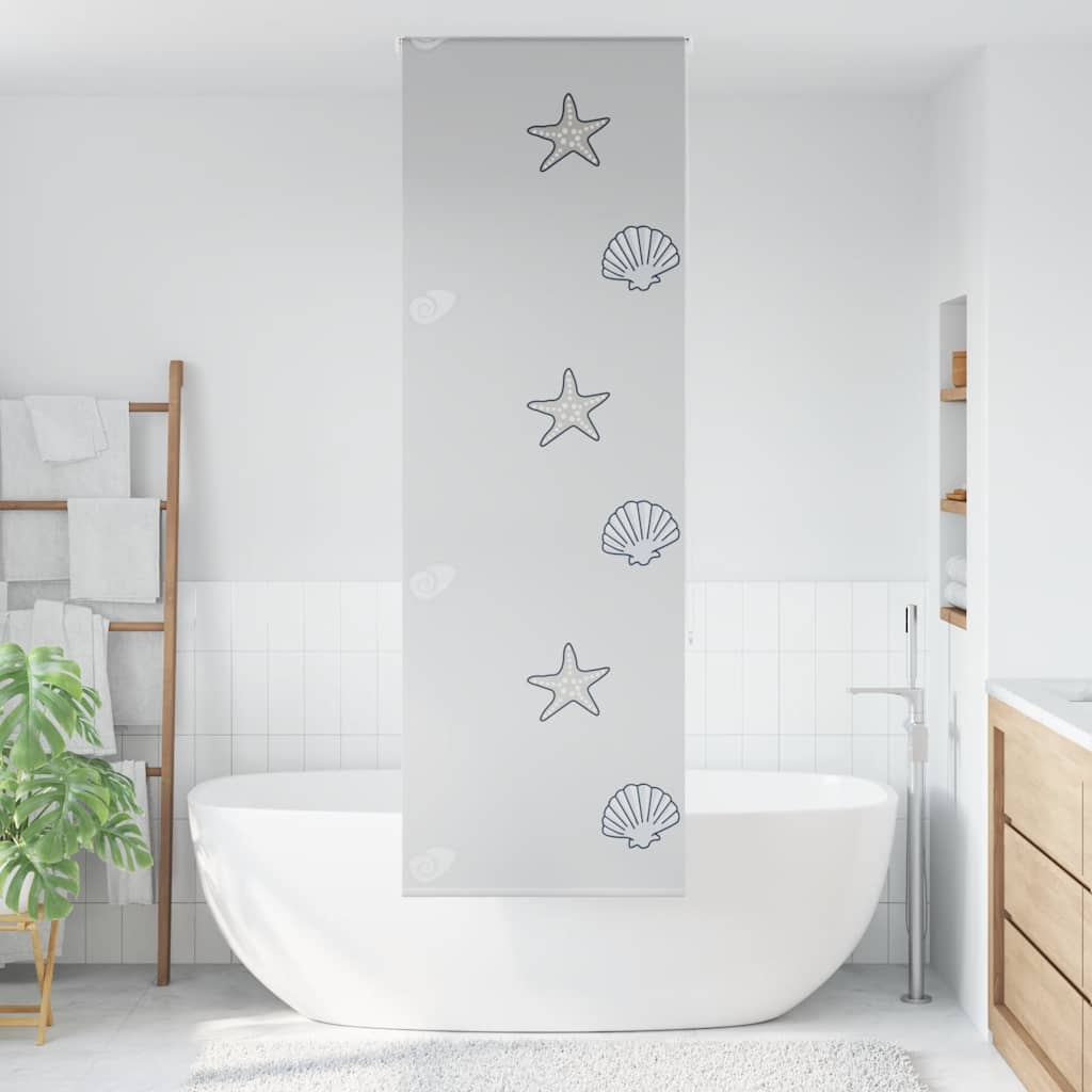 Bruserullegardin 60x240 cm Stofbredde 56 cm