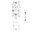 Bruserullegardin 80x240 cm Stofbredde 76 cm