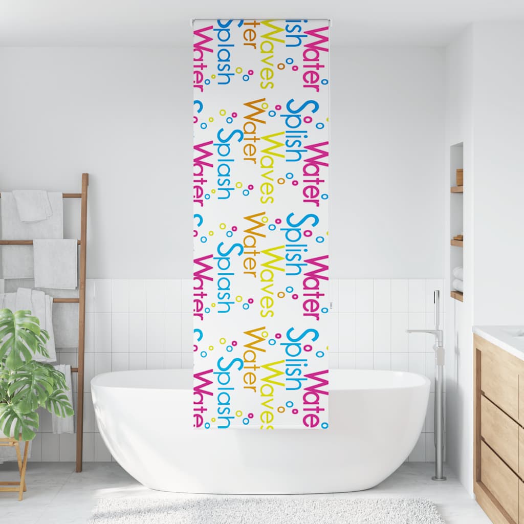 Bruserullegardin 60x240 cm Stofbredde 56 cm