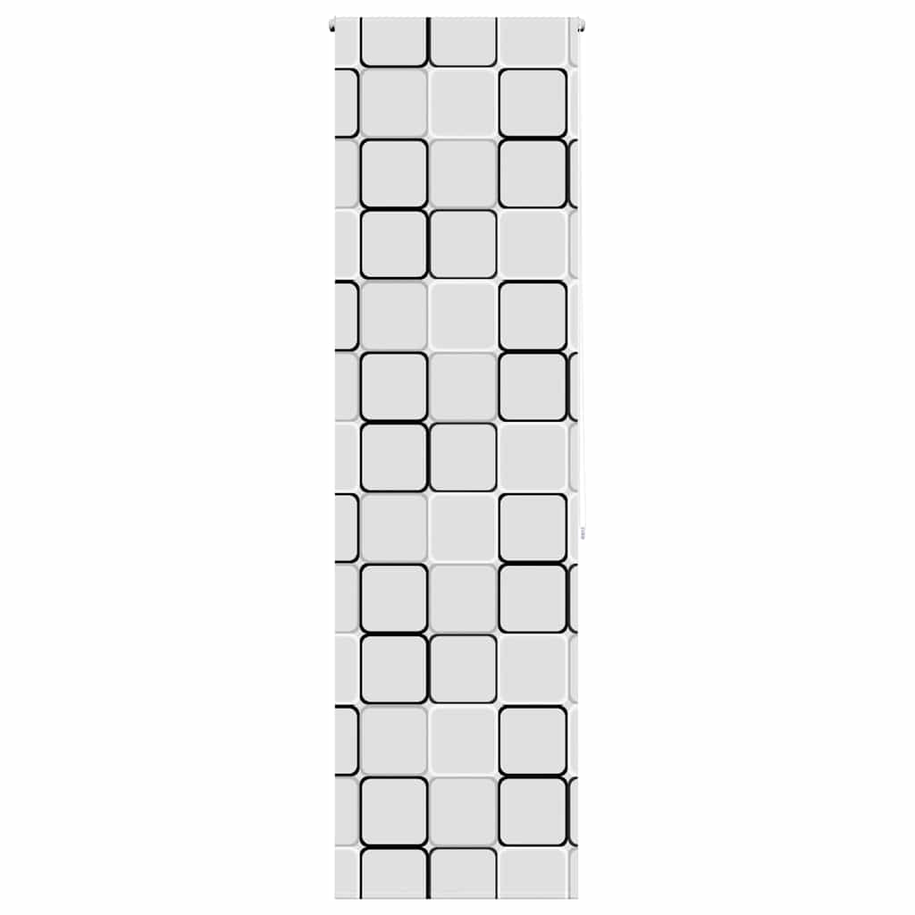 Bruserullegardin 60x240 cm Stofbredde 56 cm
