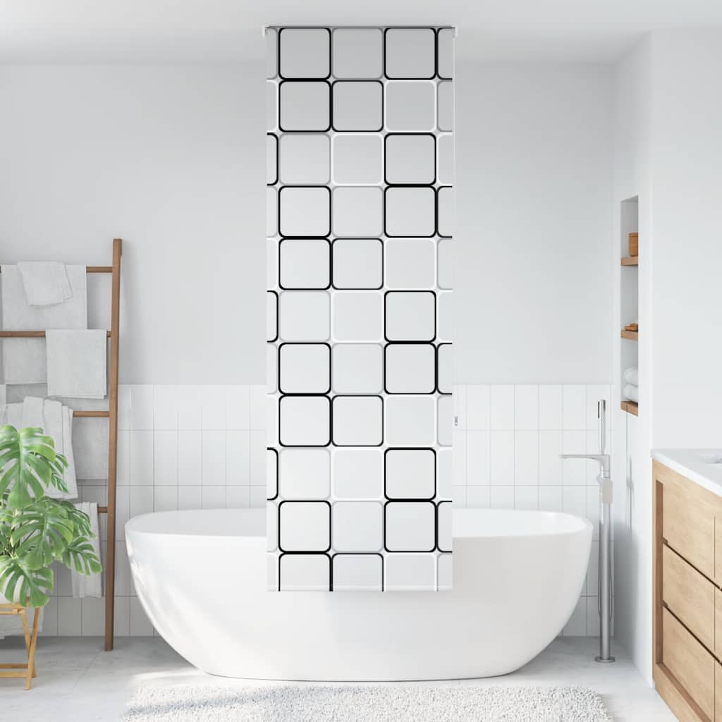 Bruserullegardin 80x240 cm Stofbredde 76 cm