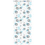 Bruserullegardin med kassette 90x240 cm Stofbredde 86 cm