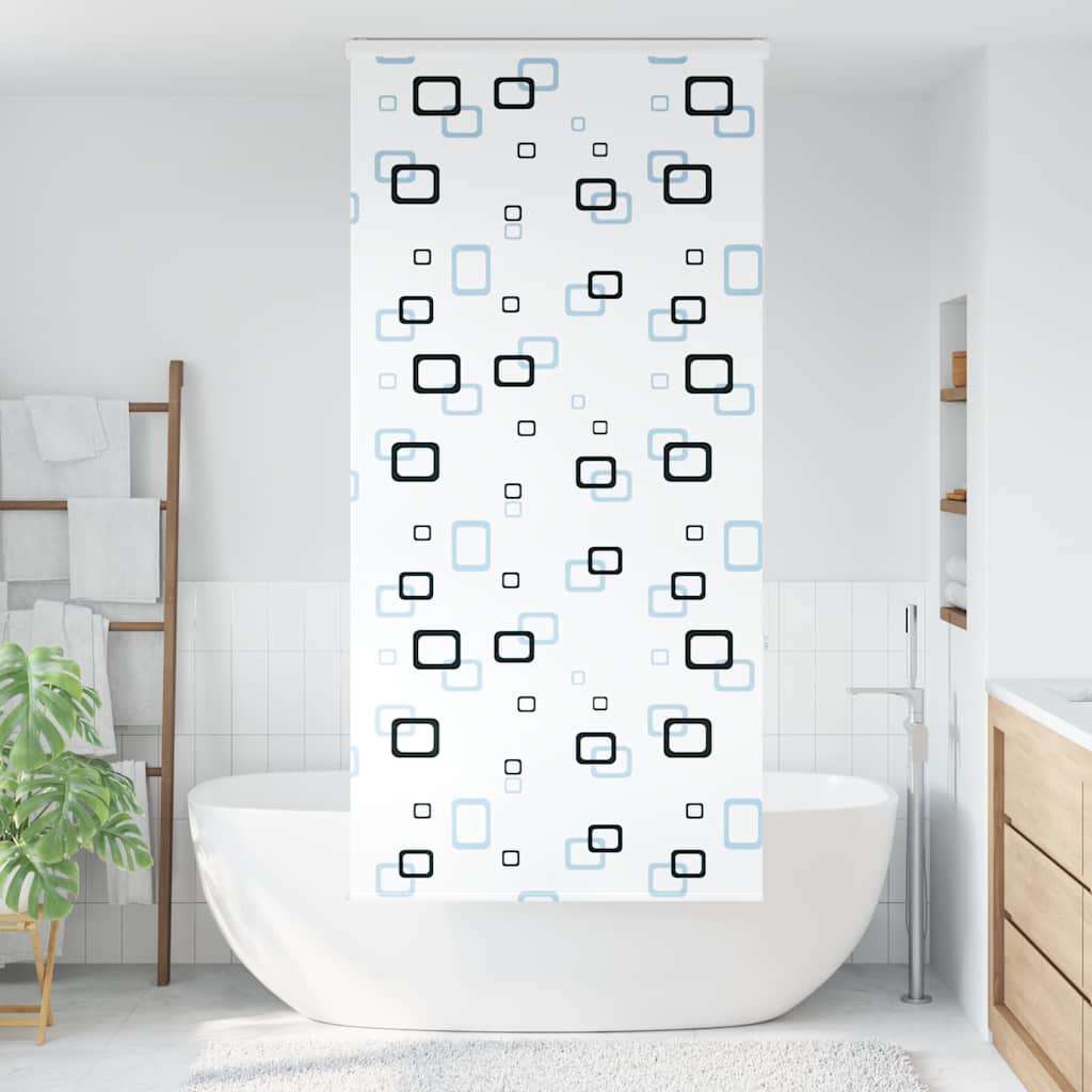 Bruserullegardin med kassette 100x240 cm Stofbredde 96 cm