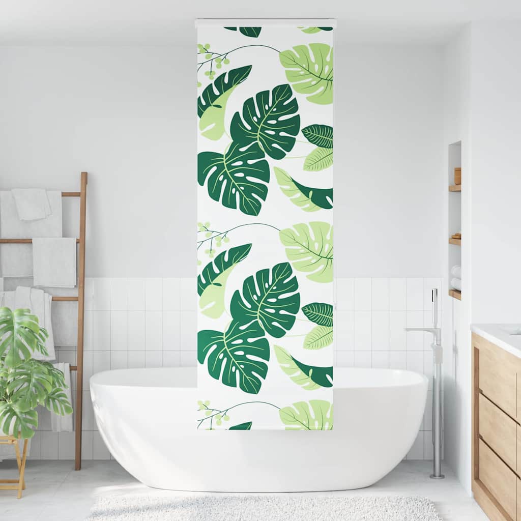 Bruserullegardin med kassette 60x240 cm Stofbredde 56 cm
