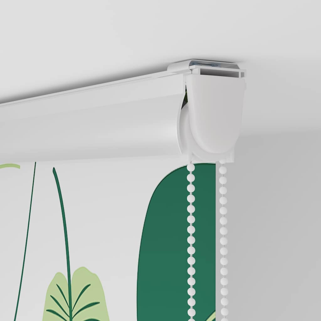 Bruserullegardin med kassette 80x240 cm Stofbredde 76 cm