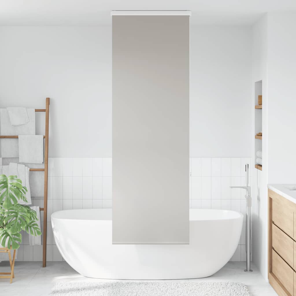 Bruserullegardin med kassette 80x240 cm Stofbredde 76 cm
