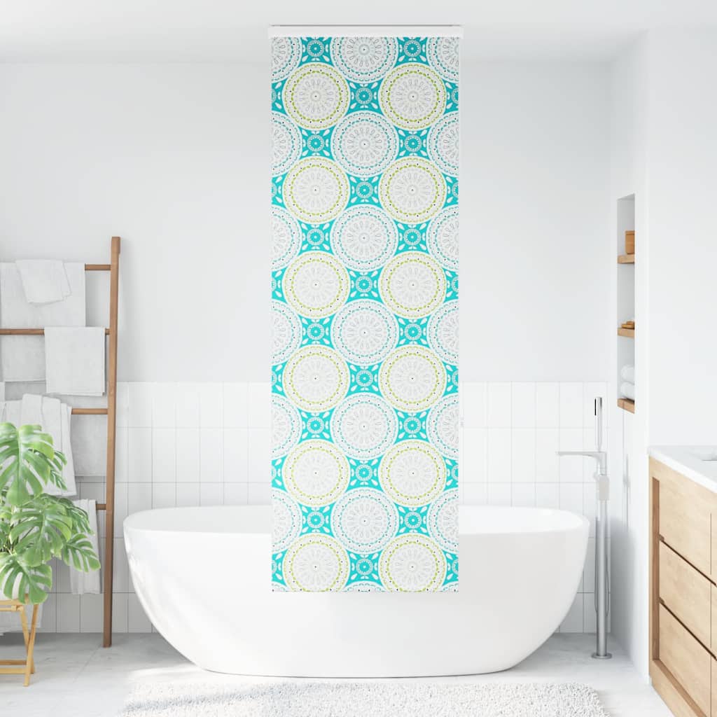Bruserullegardin med kassette 80x240 cm Stofbredde 76 cm