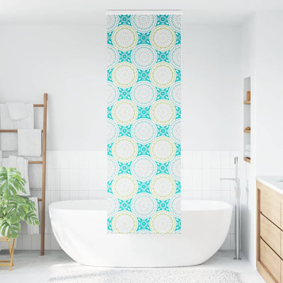Bruserullegardin med kassette 80x240 cm Stofbredde 76 cm