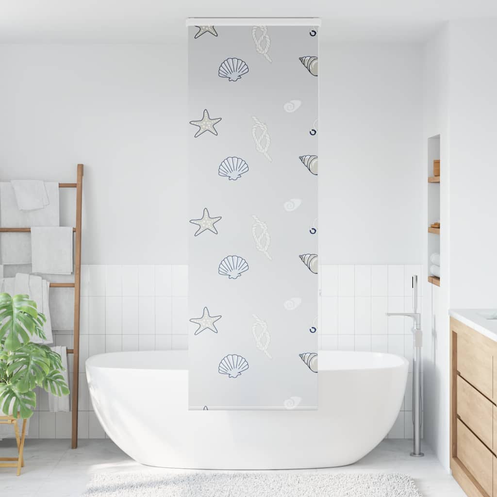 Bruserullegardin med kassette 80x240 cm Stofbredde 76 cm