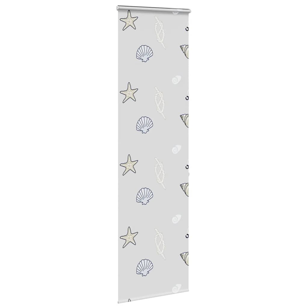 Bruserullegardin med kassette 80x240 cm Stofbredde 76 cm