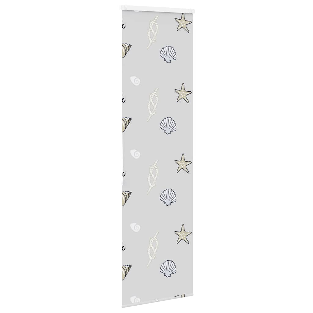 Bruserullegardin med kassette 80x240 cm Stofbredde 76 cm