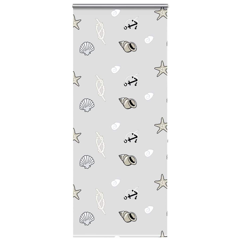 Bruserullegardin med kassette 110x240 cm Stofbredde 106 cm