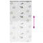 Bruserullegardin med kassette 130x240 cm Stofbredde 126 cm