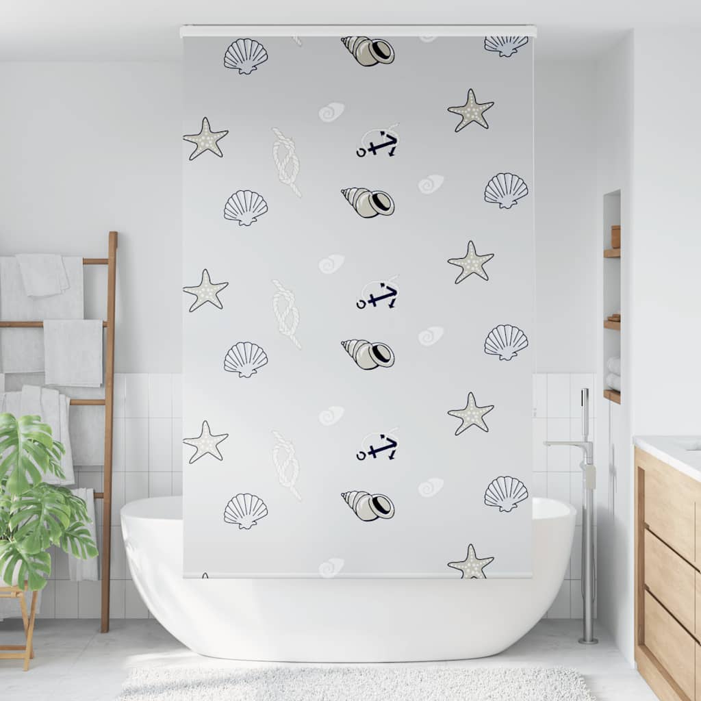 Bruserullegardin med kassette 140x240 cm Stofbredde 136 cm