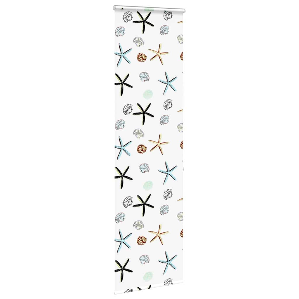 Bruserullegardin med kassette 80x240 cm Stofbredde 76 cm