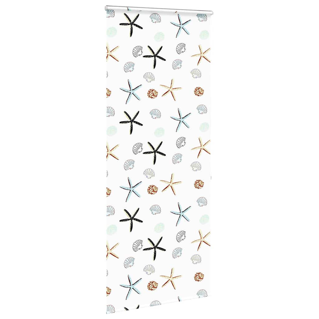 Bruserullegardin med kassette 90x240 cm Stofbredde 86 cm