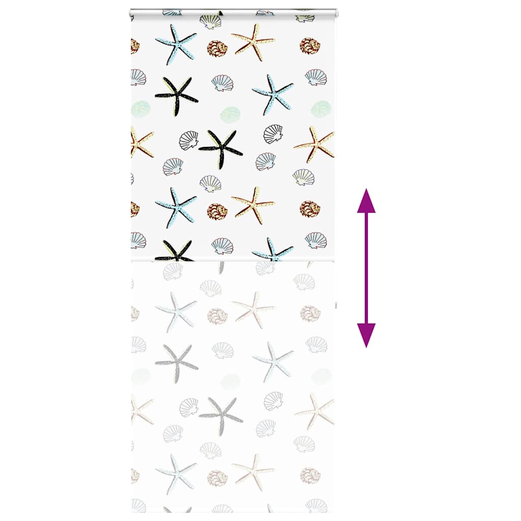 Bruserullegardin med kassette 110x240 cm Stofbredde 106 cm