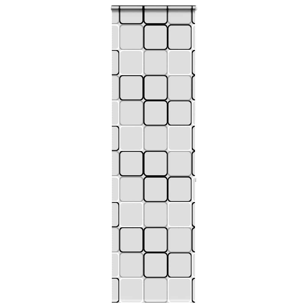 Bruserullegardin med kassette 80x240 cm Stofbredde 76 cm