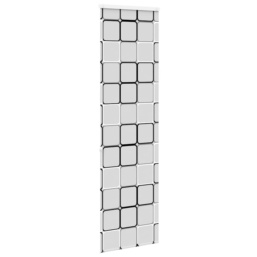 Bruserullegardin med kassette 80x240 cm Stofbredde 76 cm