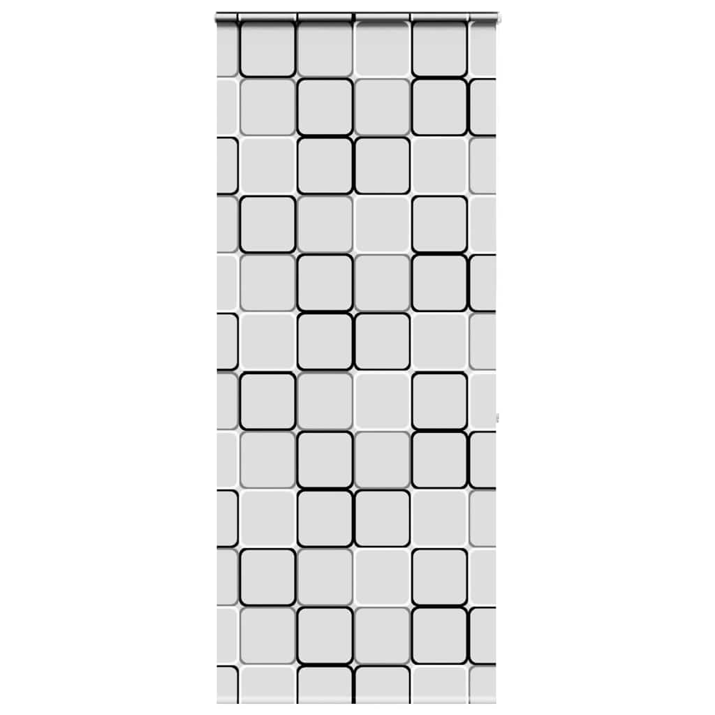 Bruserullegardin med kassette 90x240 cm Stofbredde 86 cm