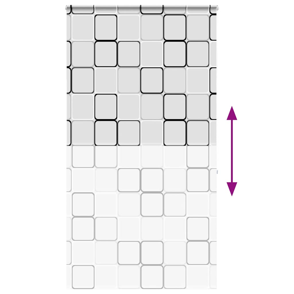 Bruserullegardin med kassette 120x240 cm Stofbredde 116 cm