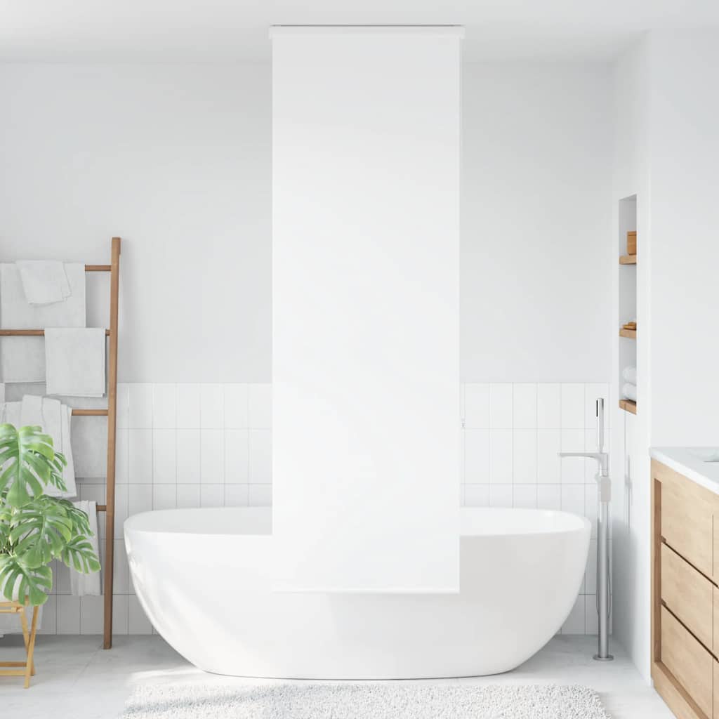 Bruserullegardin med kassette 80x240 cm Stofbredde 76 cm