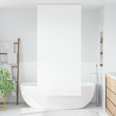 Bruserullegardin med kassette 90x240 cm Stofbredde 86 cm