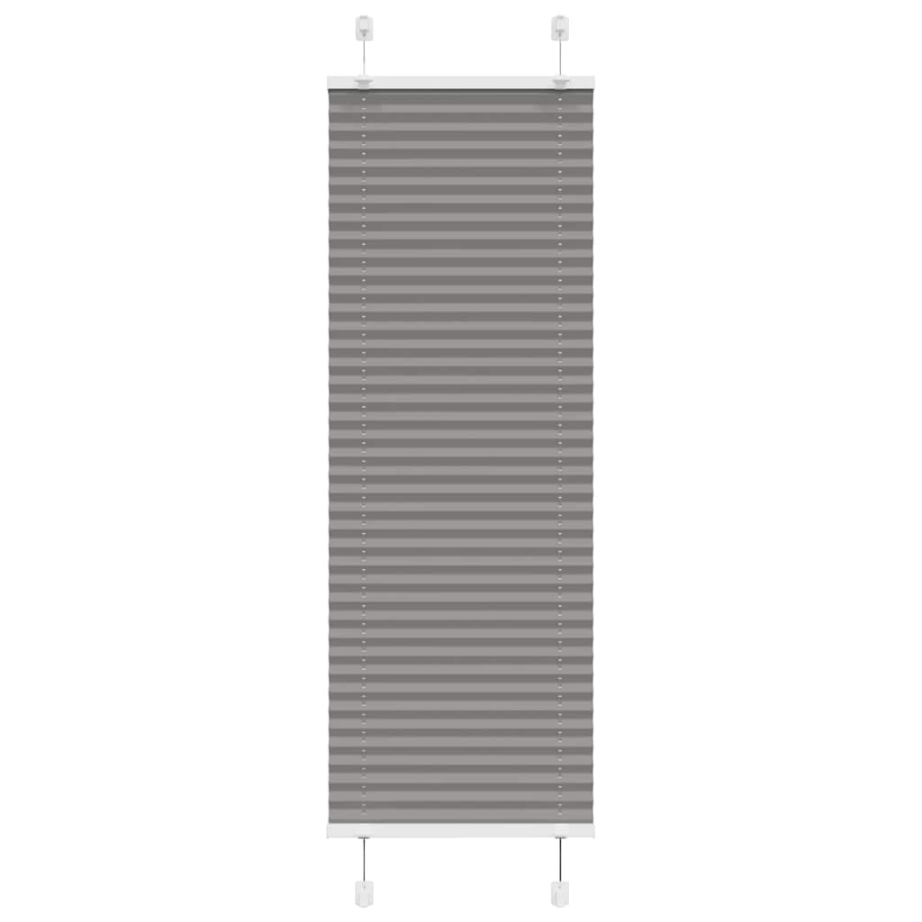 Plisségardin Antracit 40x100 cm Stofbredde 39,4 cm Polyester