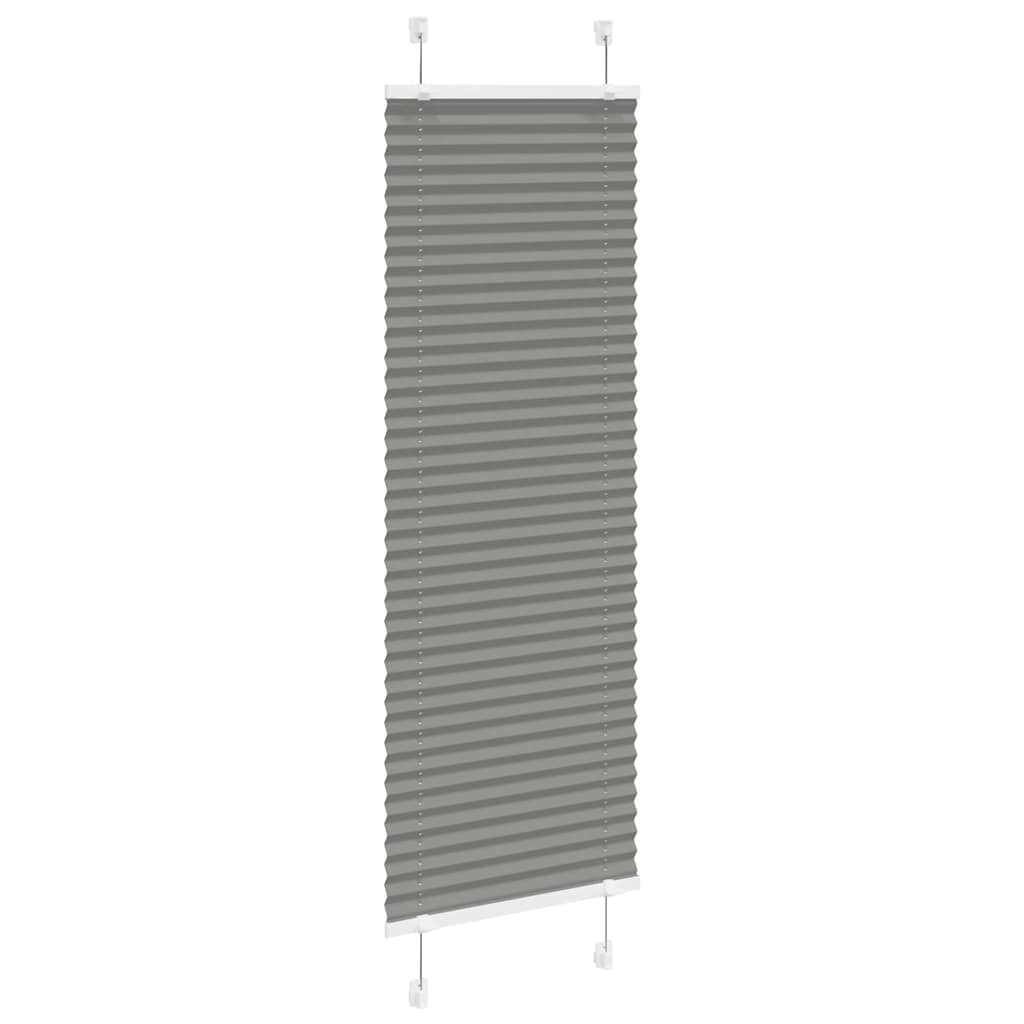 Plisségardin Antracit 40x100 cm Stofbredde 39,4 cm Polyester
